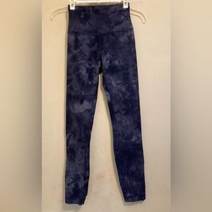 lululemon blue tie dye leggings